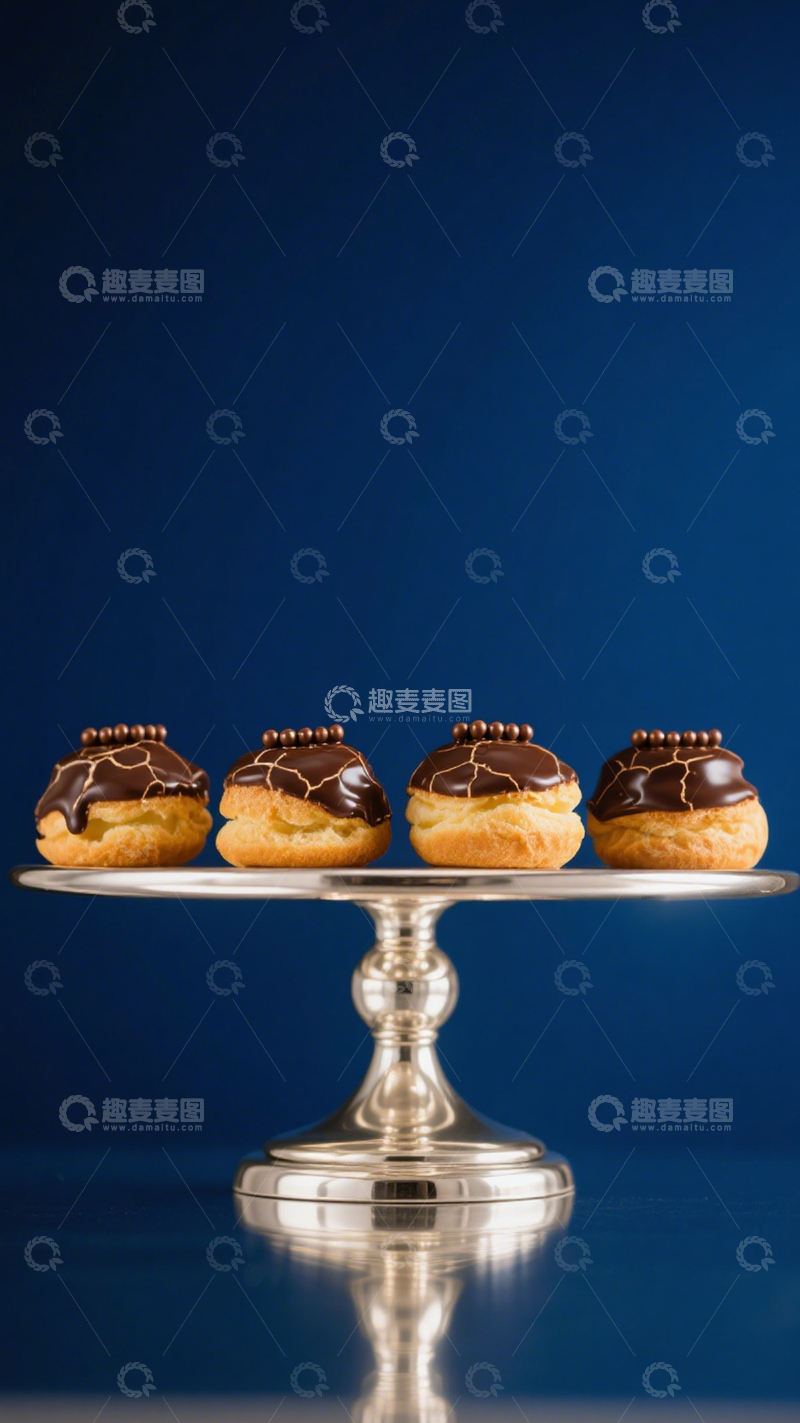 高清大图下载【趣麦麦图】紫色系巧克力泡芙4