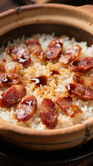 腊肠砂锅煲仔饭1