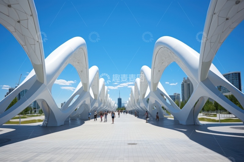 高清大图下载【趣麦麦图】现代雕塑建筑