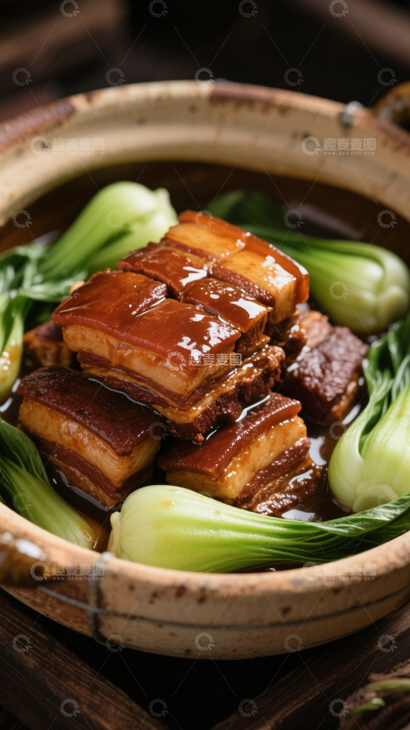 高清大图下载【趣麦麦图】砂锅红烧肉3