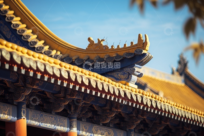 高清大图下载【趣麦麦图】中式古建飞檐建筑