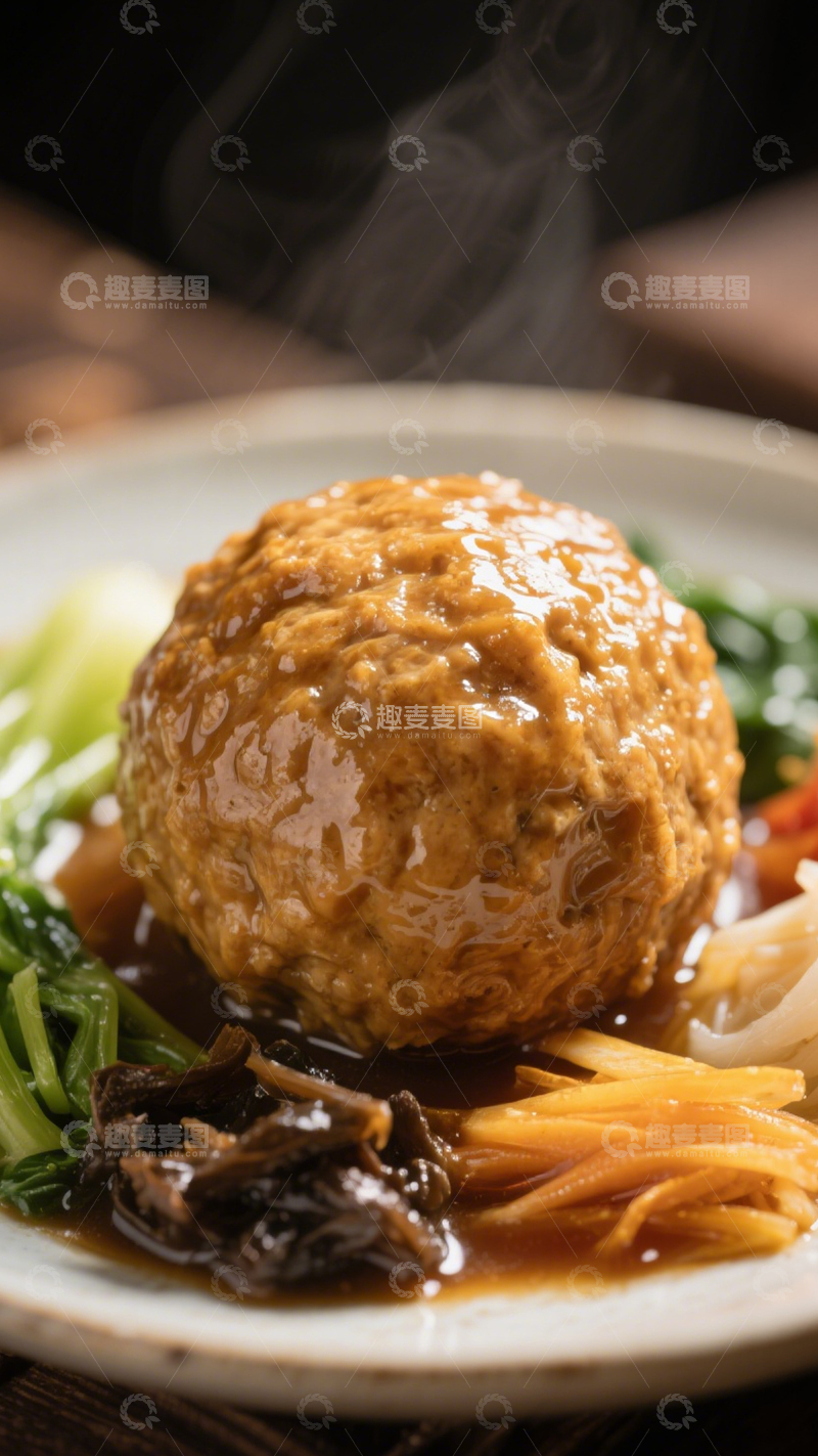 高清大图下载【趣麦麦图】酱汁狮子头2