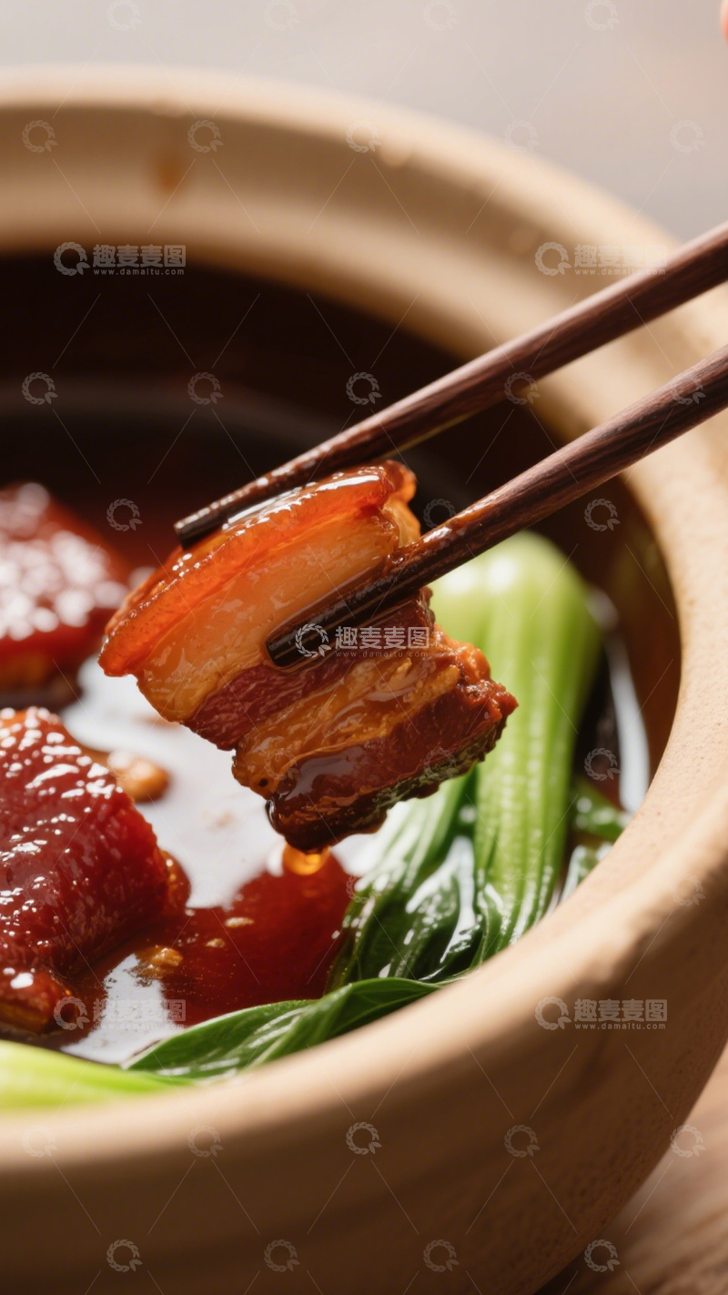 高清大图下载【趣麦麦图】砂锅红烧肉