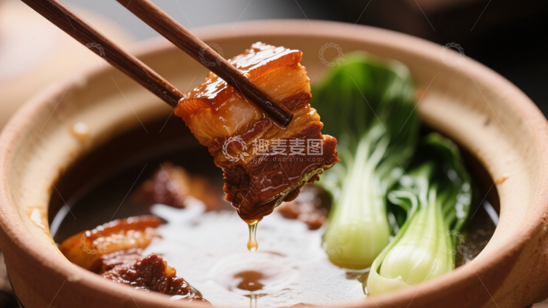 高清大图下载【趣麦麦图】砂锅红烧肉1