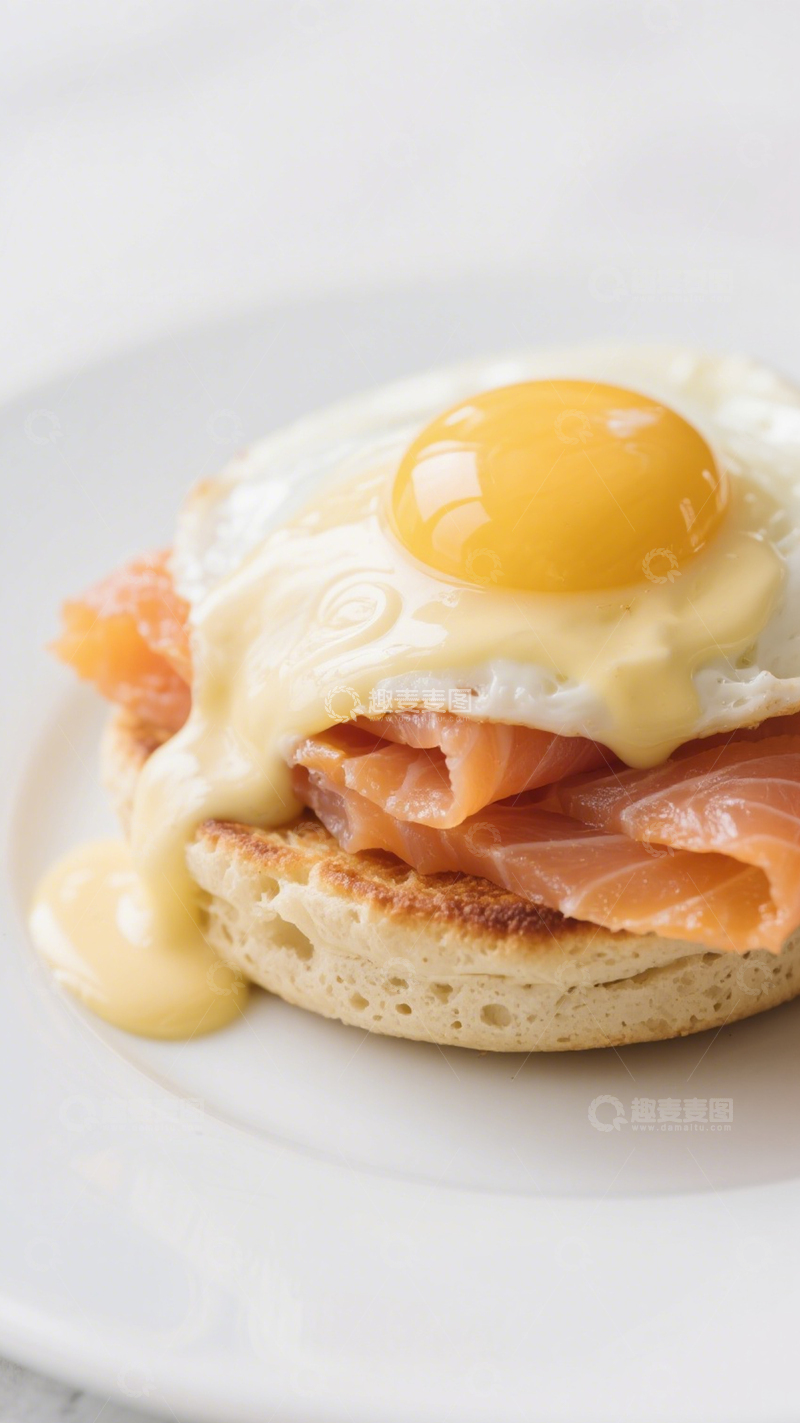 高清大图下载【趣麦麦图】三文鱼班尼迪克蛋2