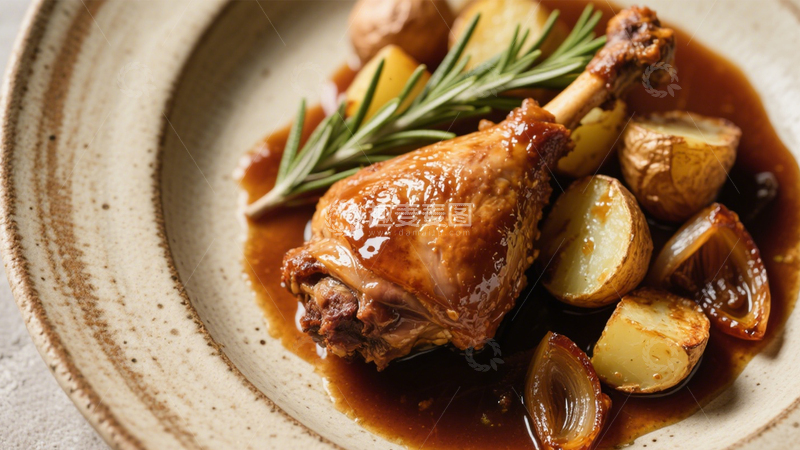 高清大图下载【趣麦麦图】迷迭香油封鸭腿4