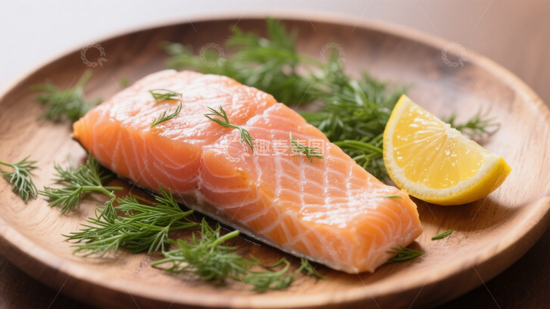 高清大图下载【趣麦麦图】鲜柠香煎三文鱼4
