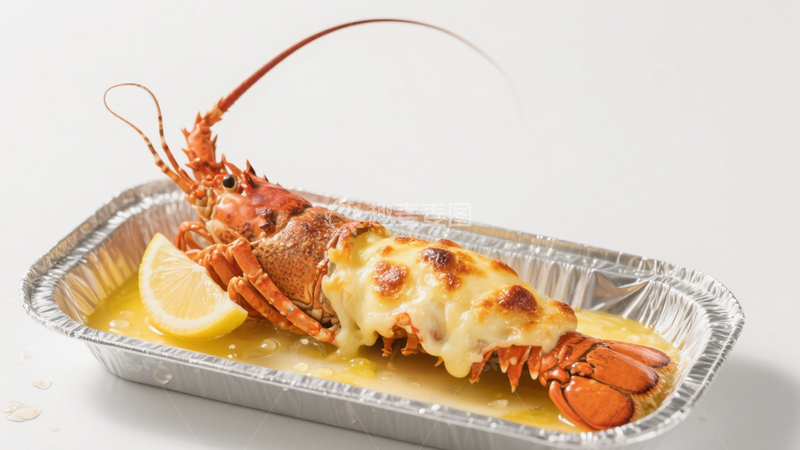 高清大图下载【趣麦麦图】芝士焗龙虾美味4