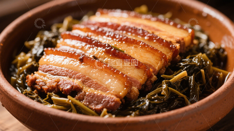 高清大图下载【趣麦麦图】传统梅菜扣肉3