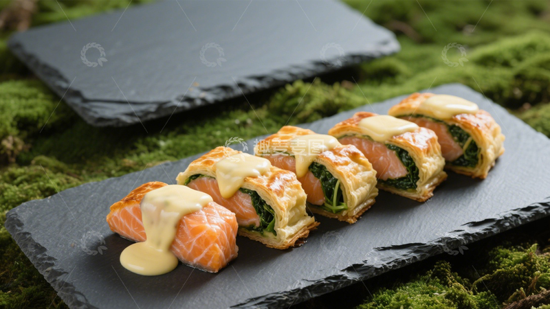 高清大图下载【趣麦麦图】创意三文鱼惠灵顿4