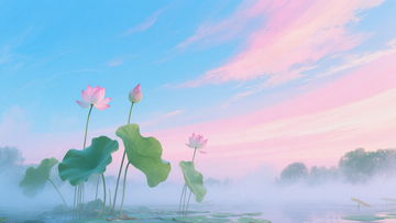 荷间晨雾夏日情4