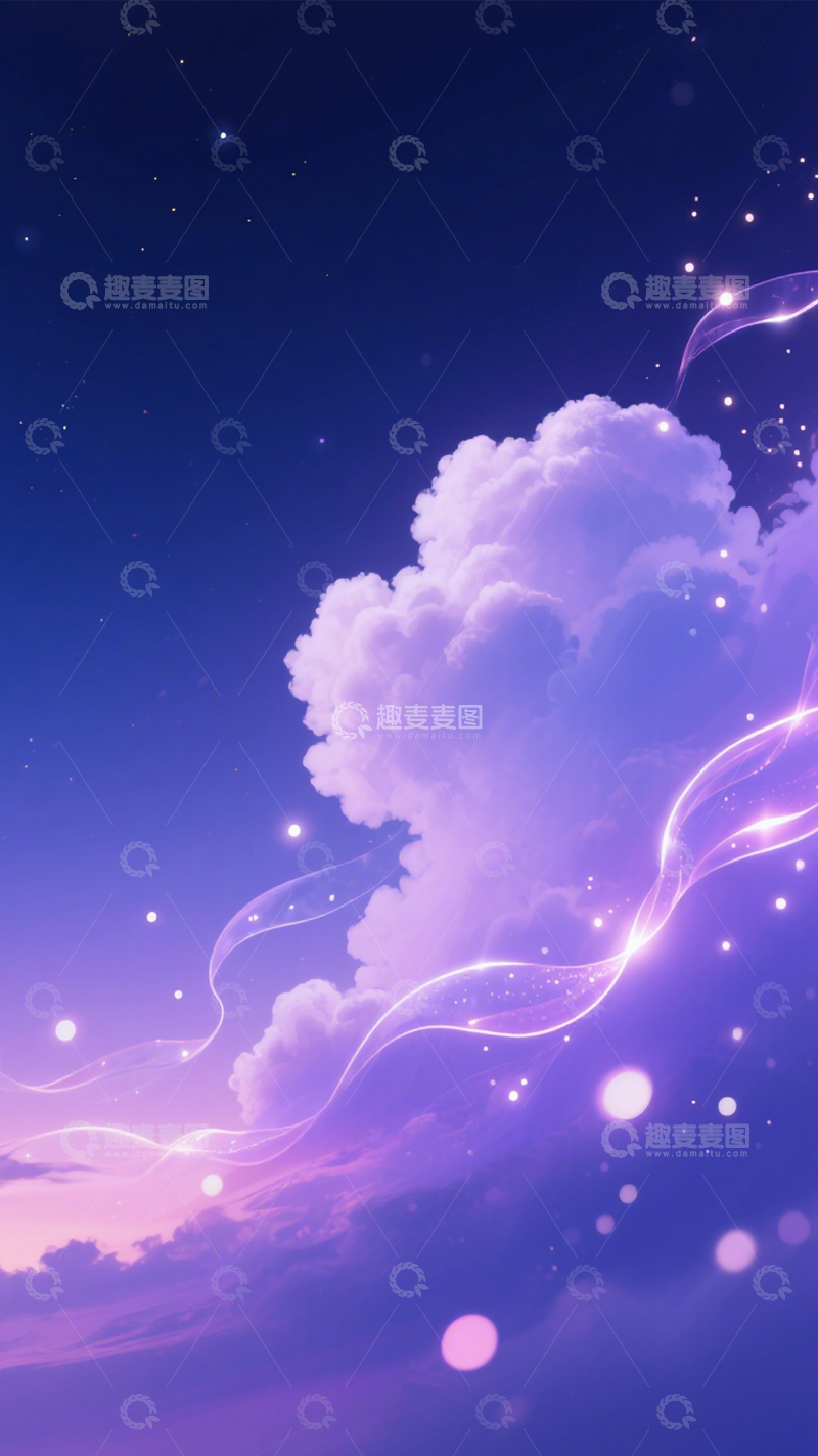 高清大图下载【趣麦麦图】梦幻紫云之境4