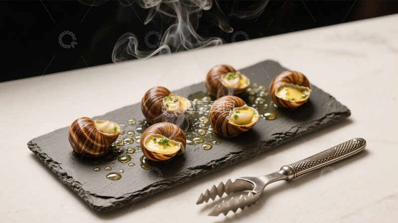 高清大图下载【趣麦麦图】法式黄油焗蜗牛3