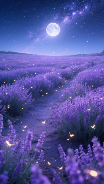 薰衣草的浪漫月夜2