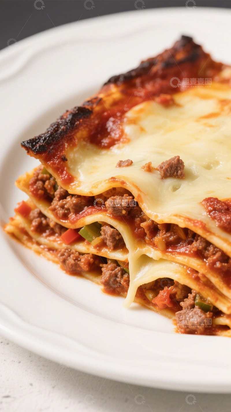 高清大图下载【趣麦麦图】浓郁牛肉千层面1