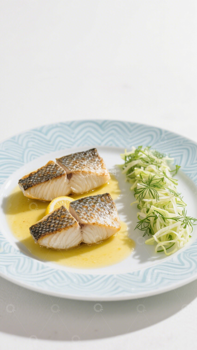 高清大图下载【趣麦麦图】香煎海鱼美味1
