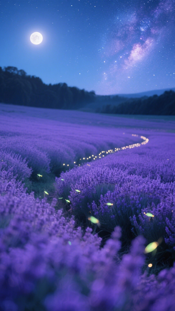 薰衣草的浪漫月夜1