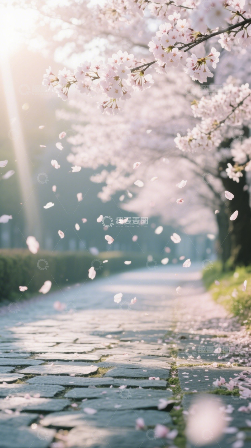 高清大图下载【趣麦麦图】春日樱花小径3