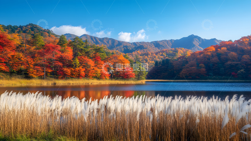 高清大图下载【趣麦麦图】秋冬野外的芦苇