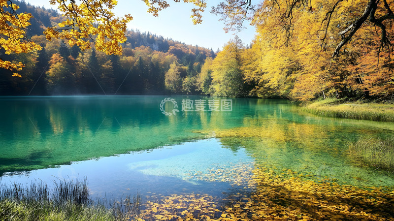 高清大图下载【趣麦麦图】秋冬户外湖泊美景2