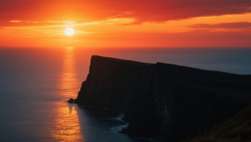 悬崖落日壮丽观4