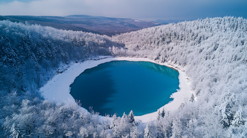 冬季天池美景