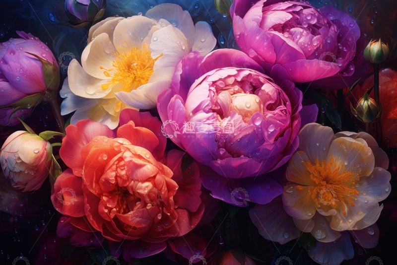 高清大图下载【趣麦麦图】盛开的牡丹花植物