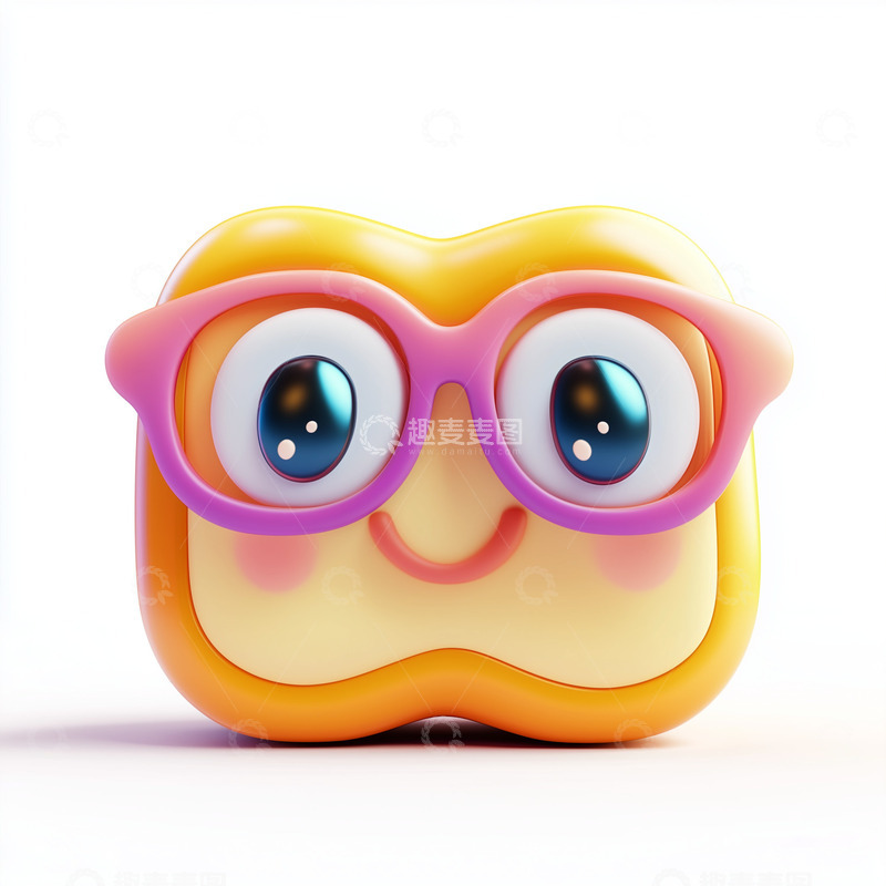 高清大图下载【趣麦麦图】愉快的面包形象Ai插画海报背景高清图片素