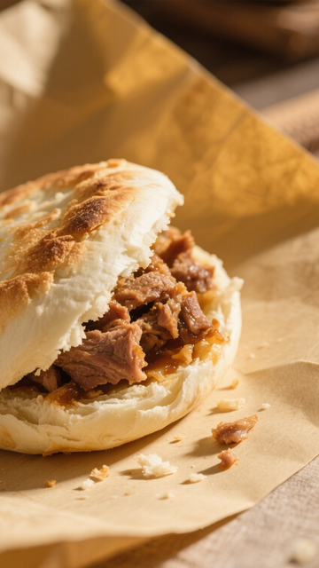 酥脆卤肉肉夹馍1