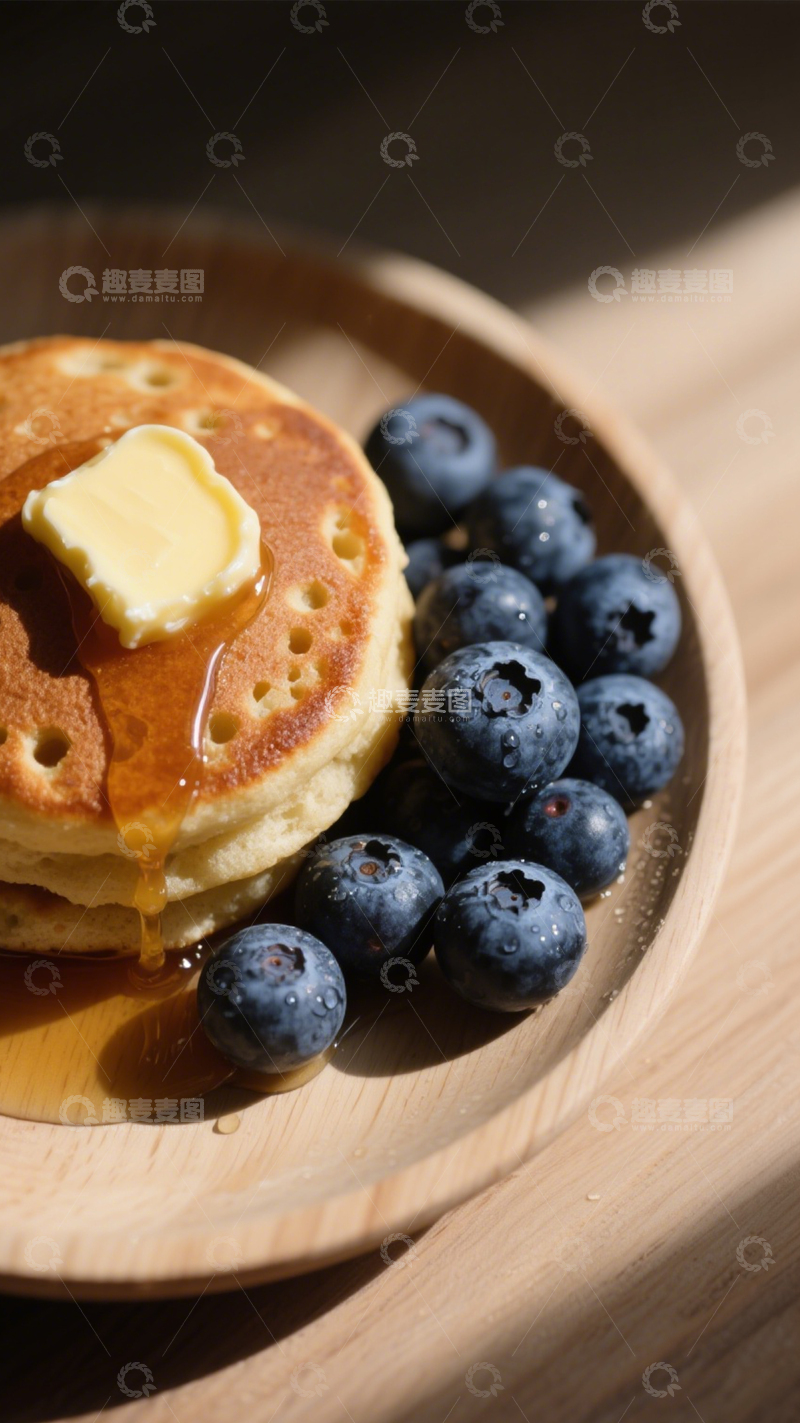 高清大图下载【趣麦麦图】蓝莓松饼美味尝1