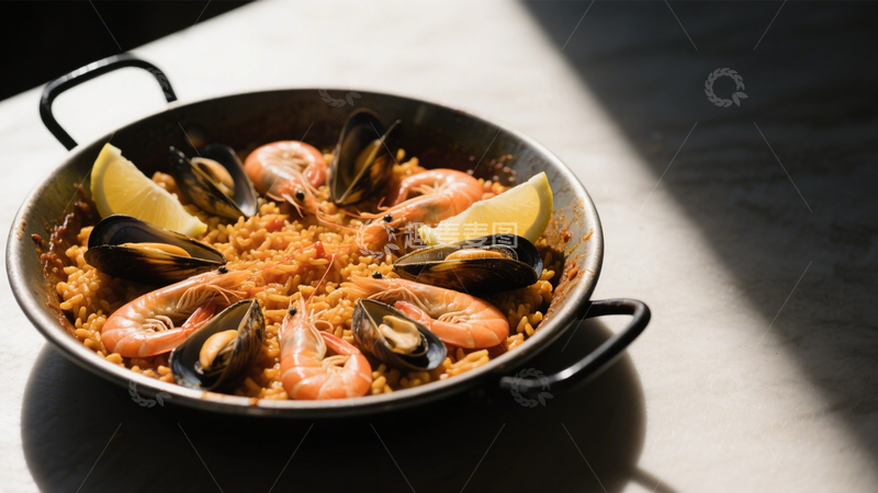 高清大图下载【趣麦麦图】大虾海鲜烩饭香4