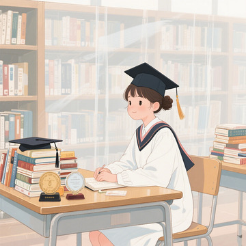  墨染芳华 · 图书馆窗边的毕业季