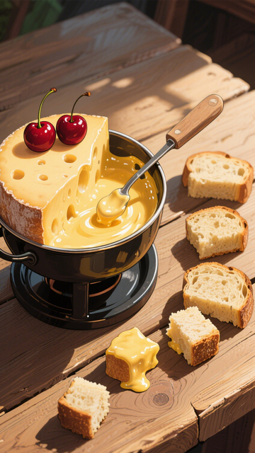 拉丝香浓芝士火锅2