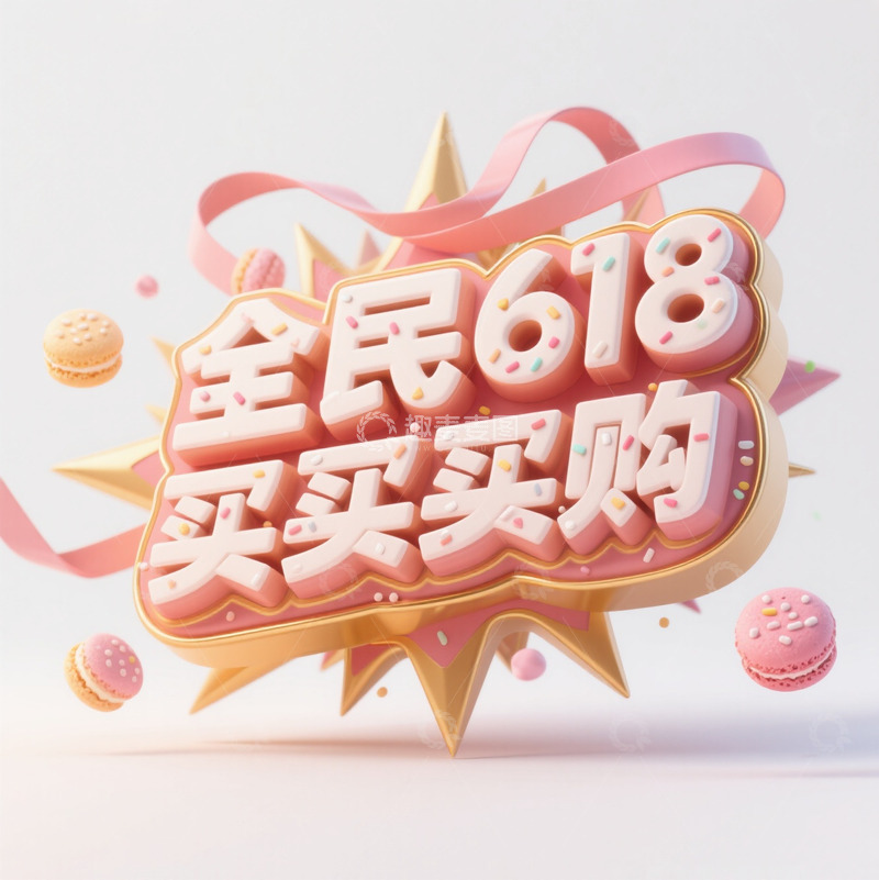高清大图下载【趣麦麦图】618字体4