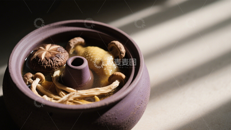 高清大图下载【趣麦麦图】滋补汽锅鸡美味4