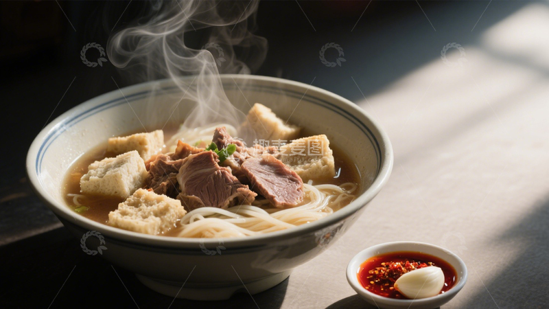 高清大图下载【趣麦麦图】浓郁牛肉米线香4