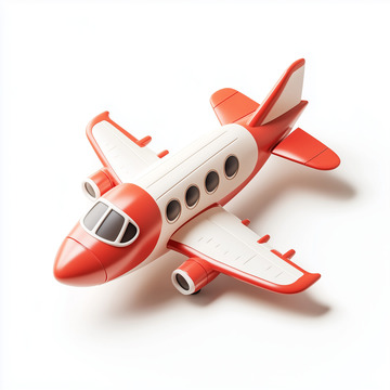 玩具飞机插画Ai插画海报背景高清图片素材1