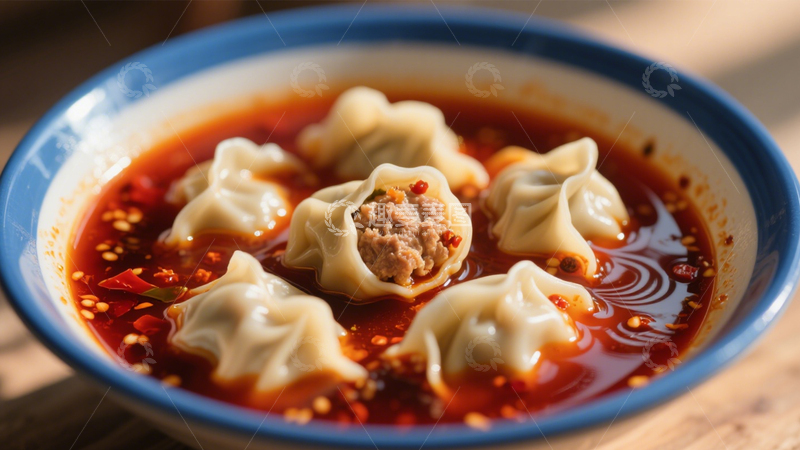 高清大图下载【趣麦麦图】入味红汤抄手香3