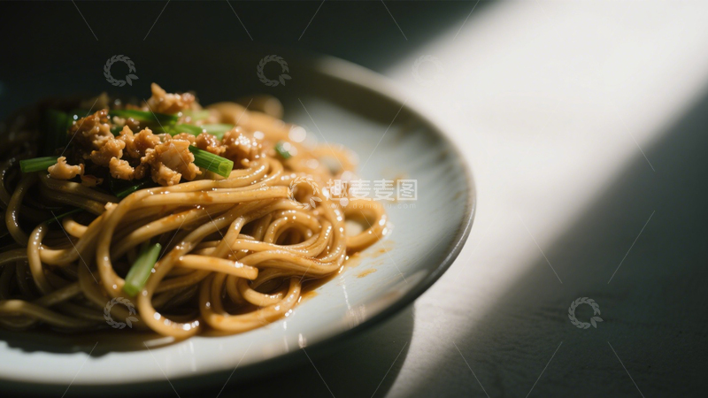 高清大图下载【趣麦麦图】劲道肉酱拌面香3