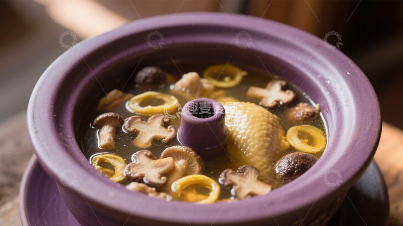 高清大图下载【趣麦麦图】滋补汽锅鸡美味3