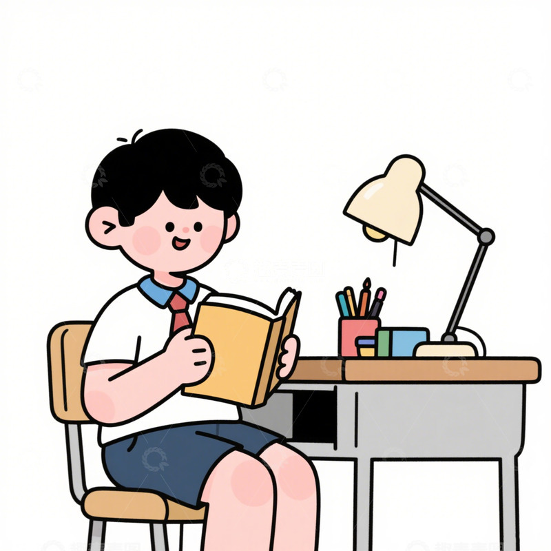 高清大图下载【趣麦麦图】知识的书架矢量图