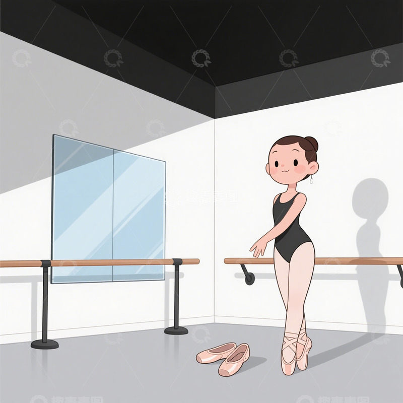 高清大图下载【趣麦麦图】联系芭蕾舞矢量图