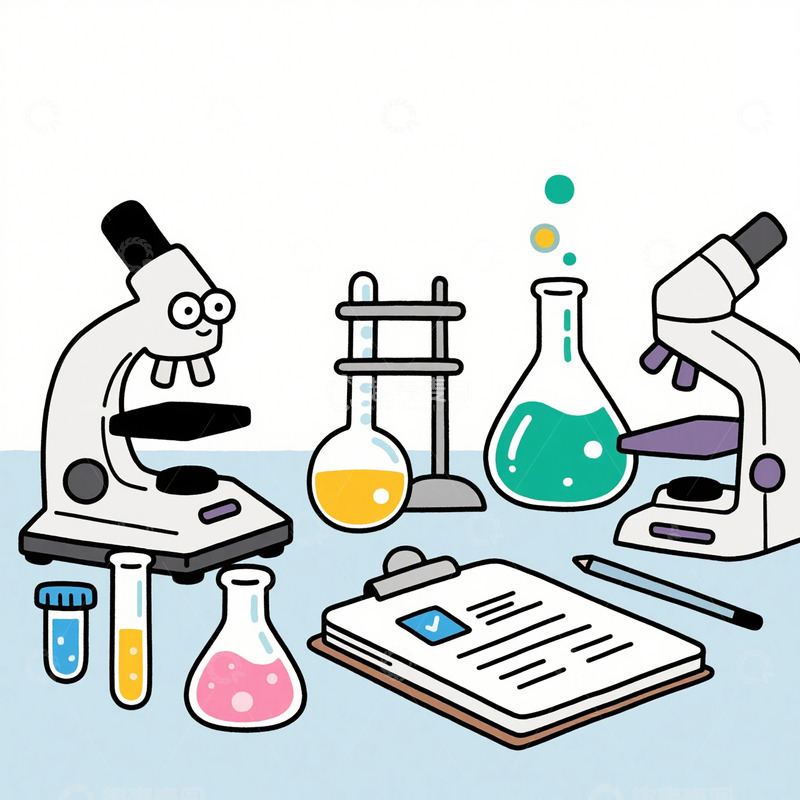 高清大图下载【趣麦麦图】实验室矢量图