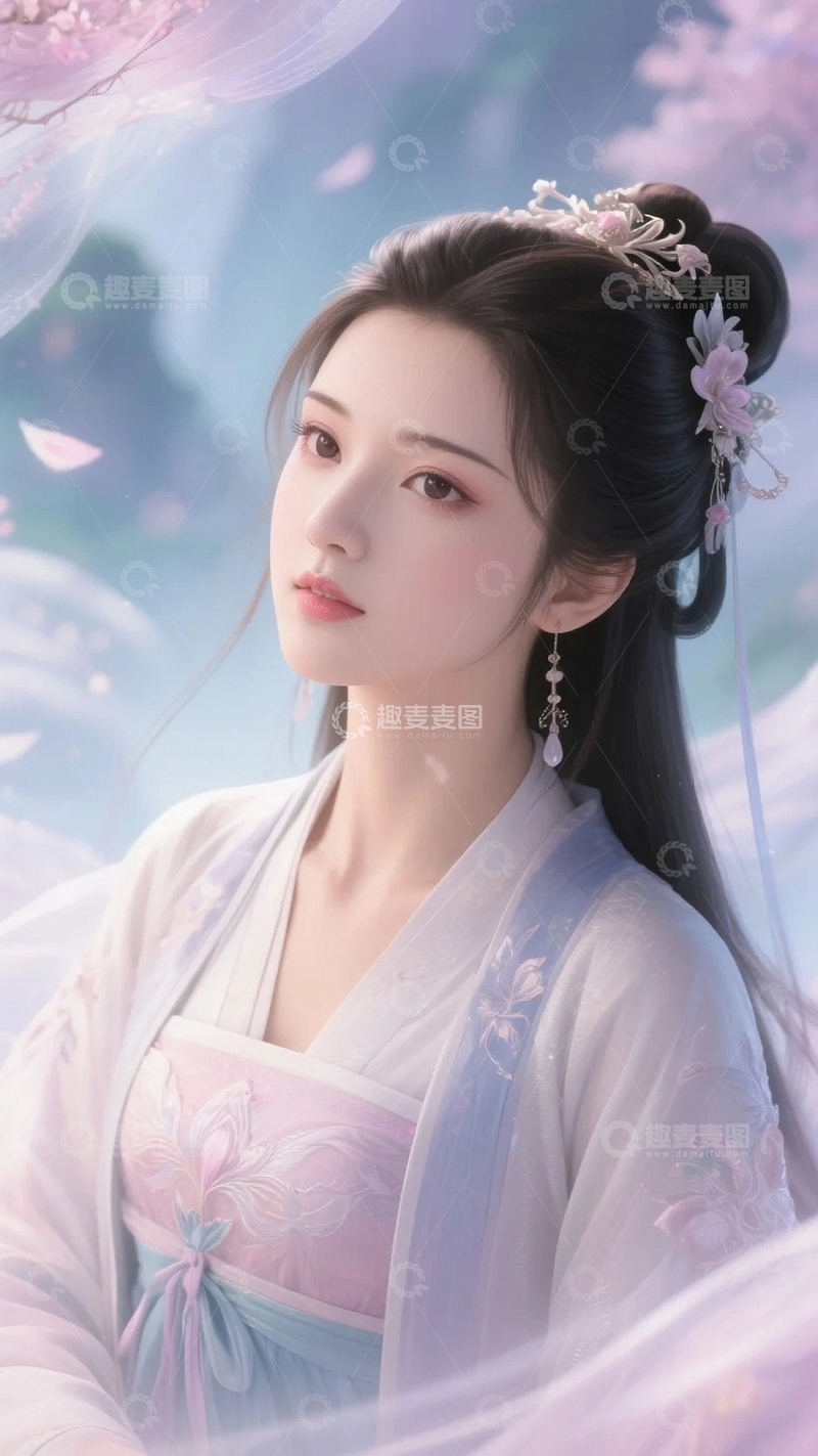 高清大图下载【趣麦麦图】仙气飘飘的古风佳人3
