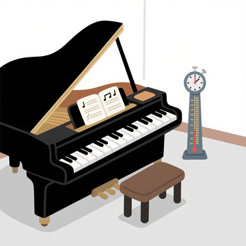 钢琴弹奏矢量图
