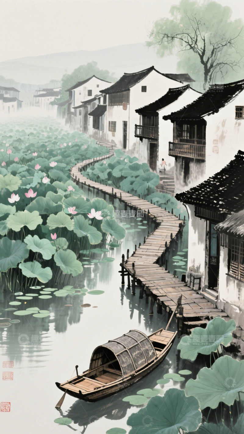 高清大图下载【趣麦麦图】小暑水乡荷韵3