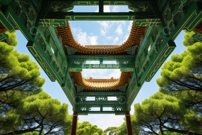 高清大图下载【趣麦麦图】中式古建牌坊