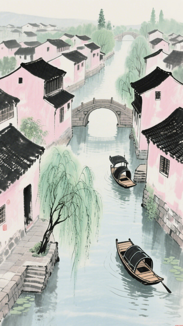 粉墙黛瓦江南水乡2