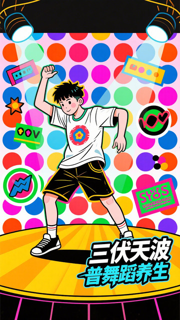 三伏天波普舞蹈养生
