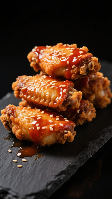 芝麻酥脆甜辣鸡翅2